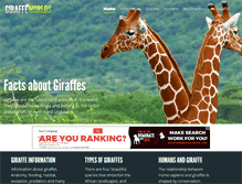 Tablet Screenshot of giraffeworlds.com